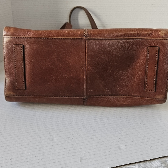 Banuce‎ Italian Vegetable Tanned Leather Satchel bag vintage - Picture 2 of 15